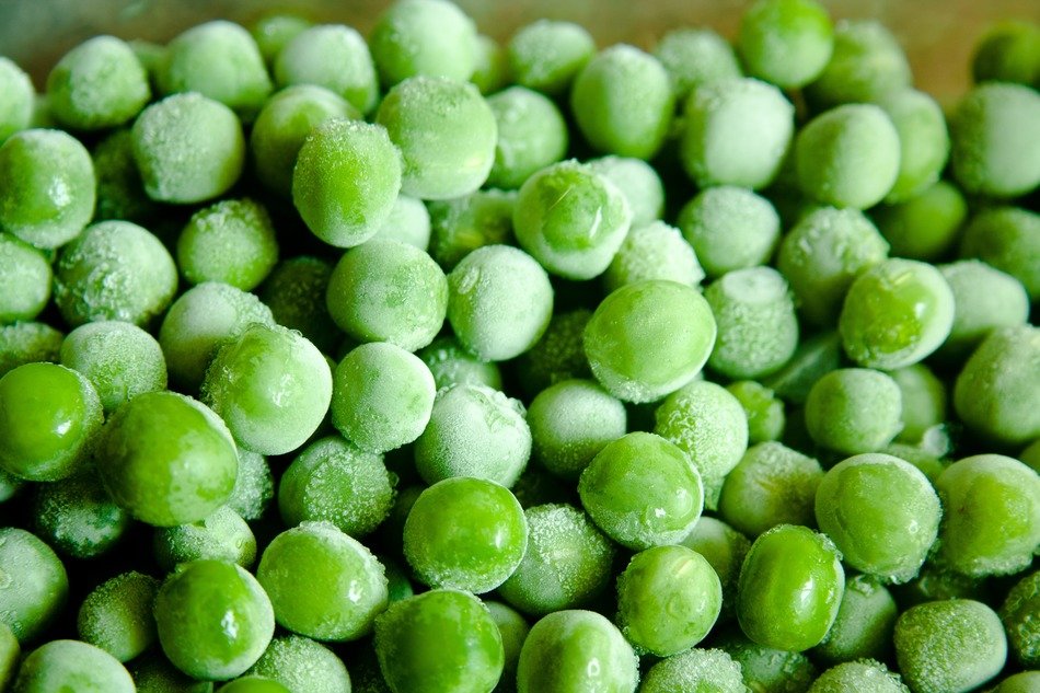 Fresh Green Peas and Sweet Corn