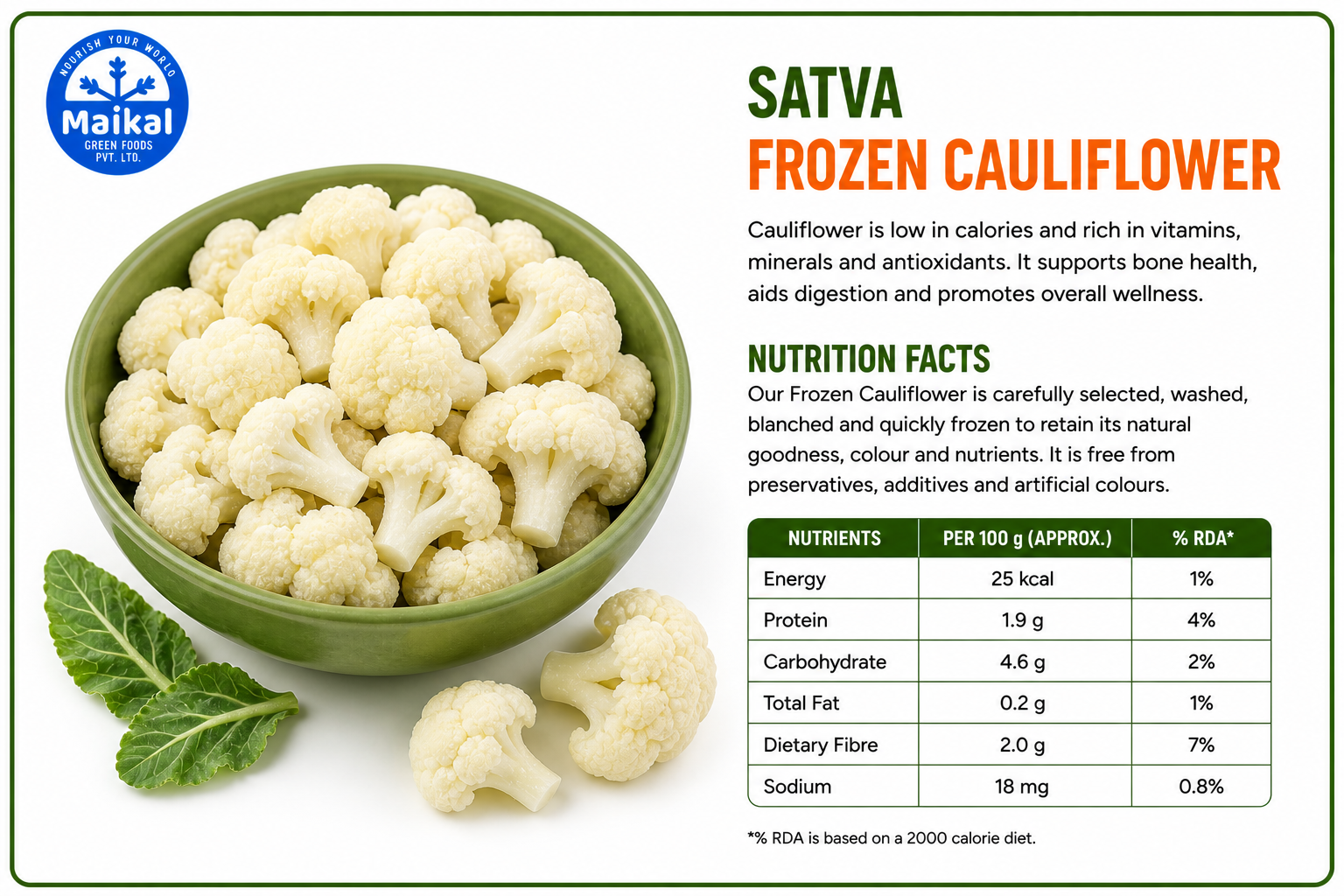 Frozen Cauliflower