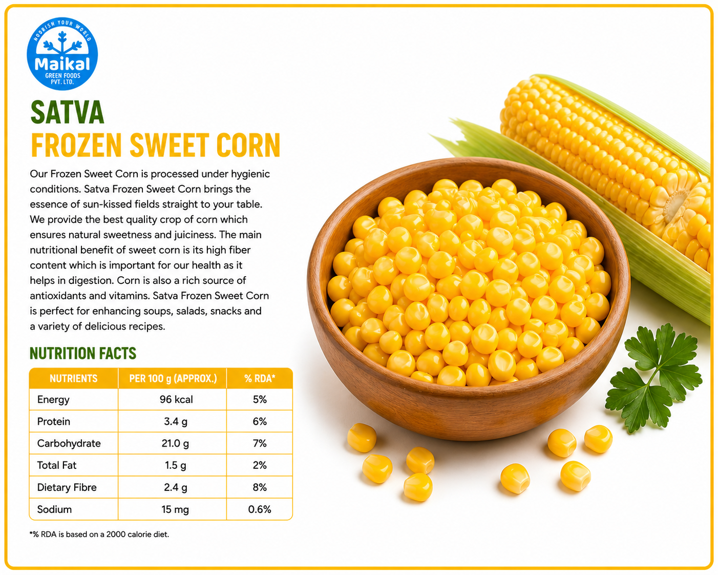 Frozen Sweet Corn